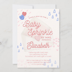 Baby Sprinkle Uitnodiging per Post