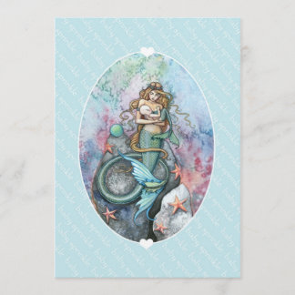 Baby Sprinkle Uitnodigingen Zeemeermin en Baby