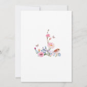 Baby Sprinkle Wildflowers Butterflies Baby shower Kaart (Achterkant)