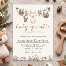 Baby Sprinkle Woodland Vos Baby Shower Herfst