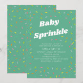 Baby sprinklefeestje kaart (Voorkant / Achterkant)