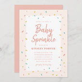 Baby-sprinkleringsuitnodigingen (Voorkant / Achterkant)