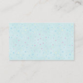 Baby Sprinkles Pastel Regenboog Luier Raffle Kaart (Achterkant)