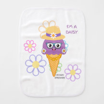 Baby spuugdoek EM A DAISY Creamy Dreamies