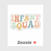 Baby Squad, Baby-leraar, dagdocent Sticker (Vel)