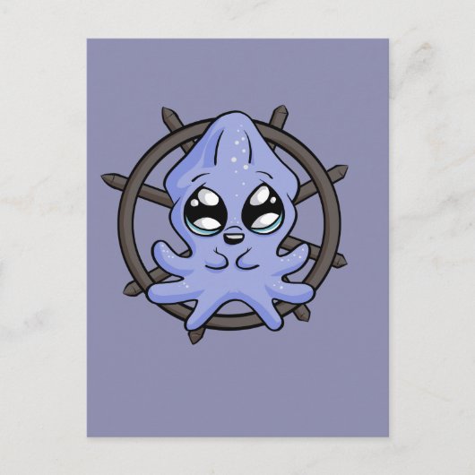 Baby Squid Wheel! Briefkaart (Voorkant)