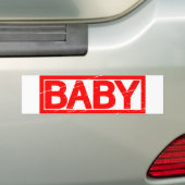 Baby Stamp Bumpersticker (Op auto)