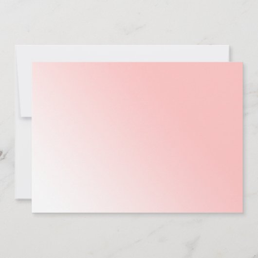 Baby Star est né rose Faire-part de naissance (Dos)