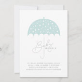 Baby Stars Brolly Baby shower Invitation (Devant)
