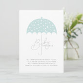 Baby Stars Brolly Baby shower Invitation (Debout devant)