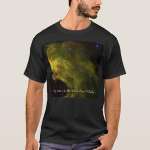 Baby sterren in de heks-kop nebula t-shirt