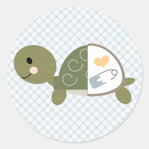 Baby stickers labelen Blauwe luier Pin