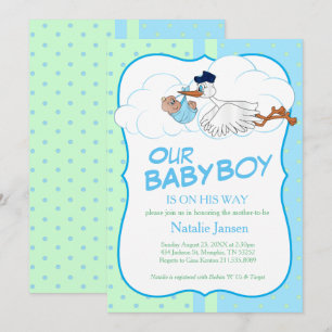 Baby Storm met een Cute Little Baby Boy Kaart