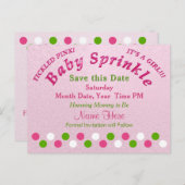 Baby Strooi Party Ideeën, Sla de Date Post Kaart (Voorkant / Achterkant)