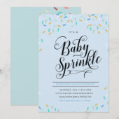 BABY STROOIT CONFETTI UITNODIGING (Voorkant / Achterkant)