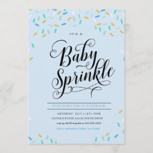 BABY STROOIT CONFETTI UITNODIGING