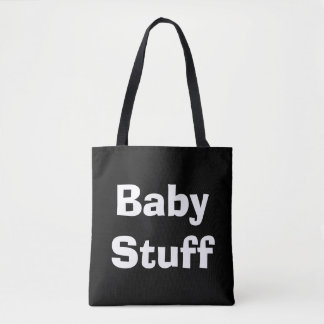 Baby Stuff Black en White Draagtas