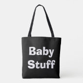 Baby Stuff Black en White Draagtas (Achterkant)