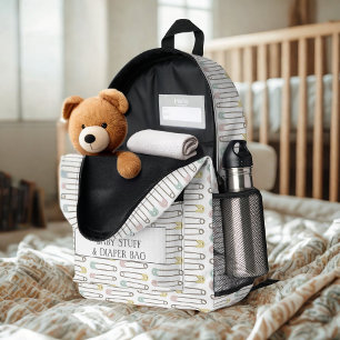 Baby Stuff Luier Pin Patroon Gedrukte Rugzak