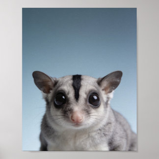 Baby Sugar Glider Portret – Mooie Dierentuin voor Poster