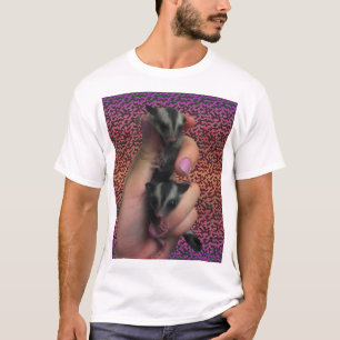 Baby Sugar Gliders met Funky Background Shirt