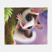 Baby Suikerglider Fleece Deken (Voorkant (Horizontaal))
