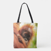 Baby Sumatran Orangutan Tote Bag (Achterkant)