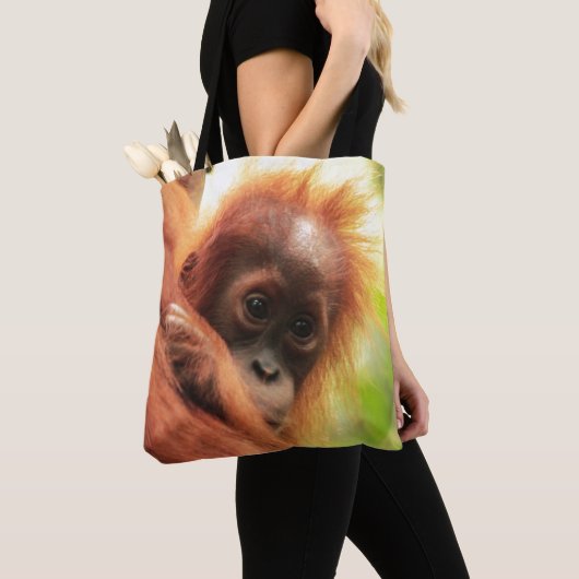 Baby Sumatran Orangutan Tote Bag (Dichtbij)