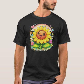 Baby sunflower smileys design cute t-shirt