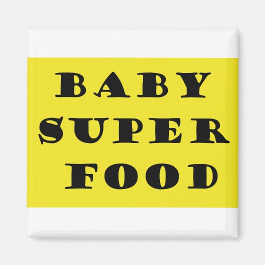 Baby Super Food Magneet (Voorkant)
