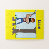 Baby surdimensionné Puzzle Tree coupe fermier (Horizontal)