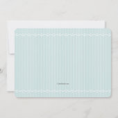 Baby Sweetheart Blue Photo Faire-part de naissance (Dos)