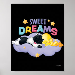 Baby Sylvester en Tweety Zoete dromen Poster