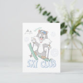 Baby SYLVESTER™ Skiclub Briefkaart (Staand voorkant)