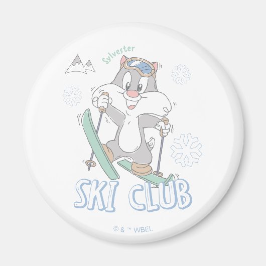 Baby SYLVESTER™ Skiclub Magneet (Voorkant)