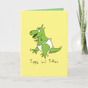 Baby T-Rex Dinosaur Dino Kinder Kaart