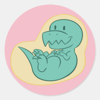 Baby T-Rex Stickers (Roze)