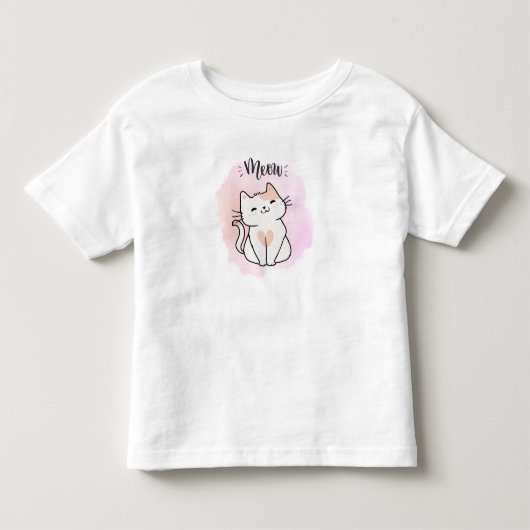 Baby T-shirt - Baby Cat (Voorkant)