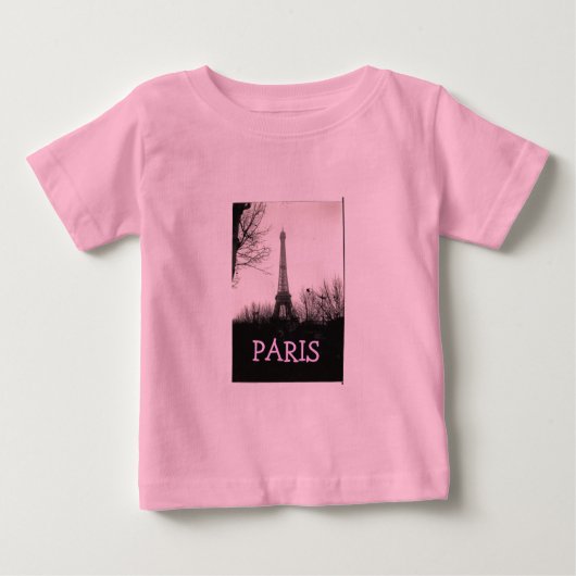 Baby-T-shirt/Eiffeltoren (Voorkant)