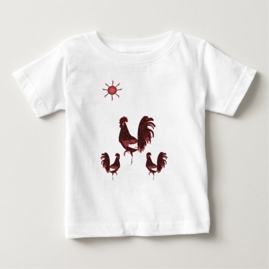 Baby T-shirt haan (Voorkant)