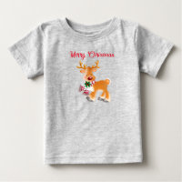 Baby T-Shirt Holiday Rudolph