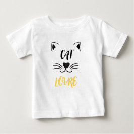 Baby T-shirt kattenliefhebber