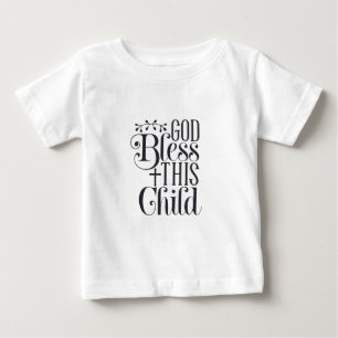 Baby T-shirt Kleding Christelijke God Zegen Dit Ki