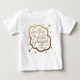 Baby T-shirt met bijbelvers 1 Samuel 1:27
