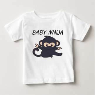 baby t-shirt met een ninja pic en baby ninja-tekst