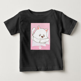 Baby T-shirt met grappige kattenprint
