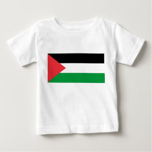 Baby T-shirt met Palestijnse vlag