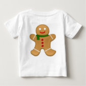 Baby T-shirt met peperkoekman afbeelding (Achterkant)
