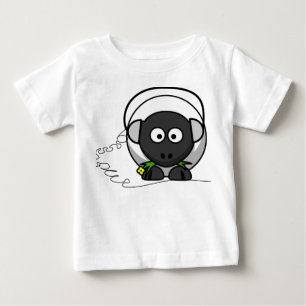 Baby T-shirt met schapenafdrukken