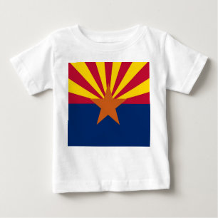Baby T-Shirt met vlag van Arizona, VS.